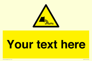 Custom Warning sewage effluent outfall